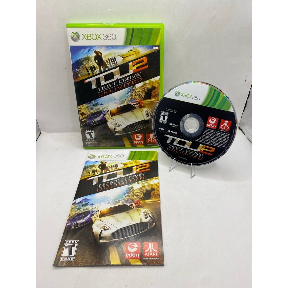 Test Drive Unlimited 2 Xbox 360 2011 T Racing COMPLETE CIB + TESTED